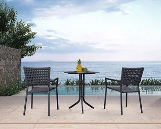 Zahradní proutěné jídelní židle